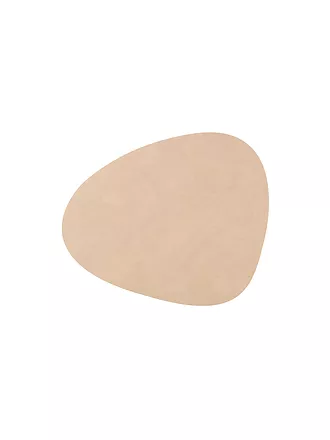 LIND DNA | Tovaglietta in pelle ovale NUPO 37x44cm Caviar | camel